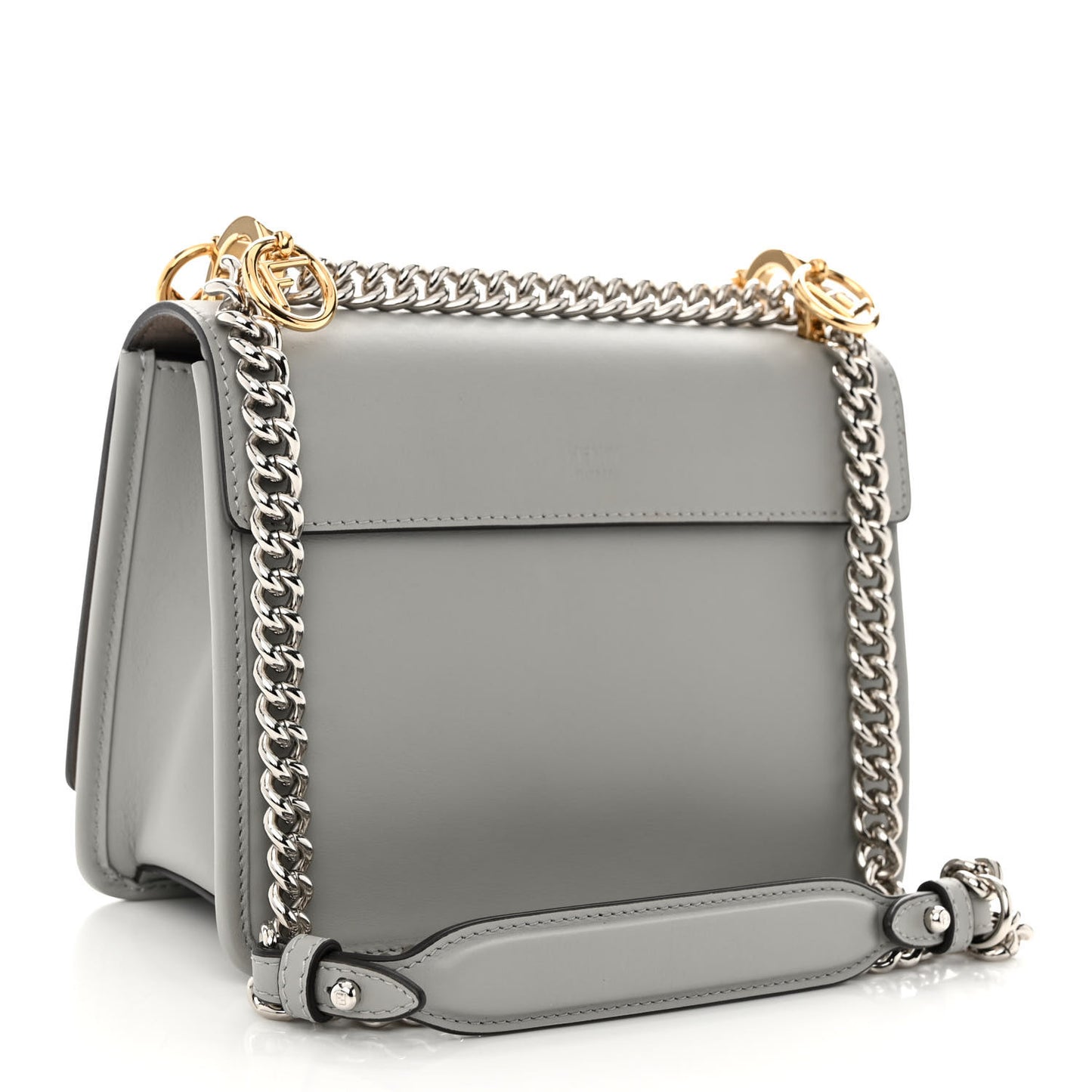 Vitello Century Opaco F is Fendi Small Kan I Shoulder Bag Grigio Perla