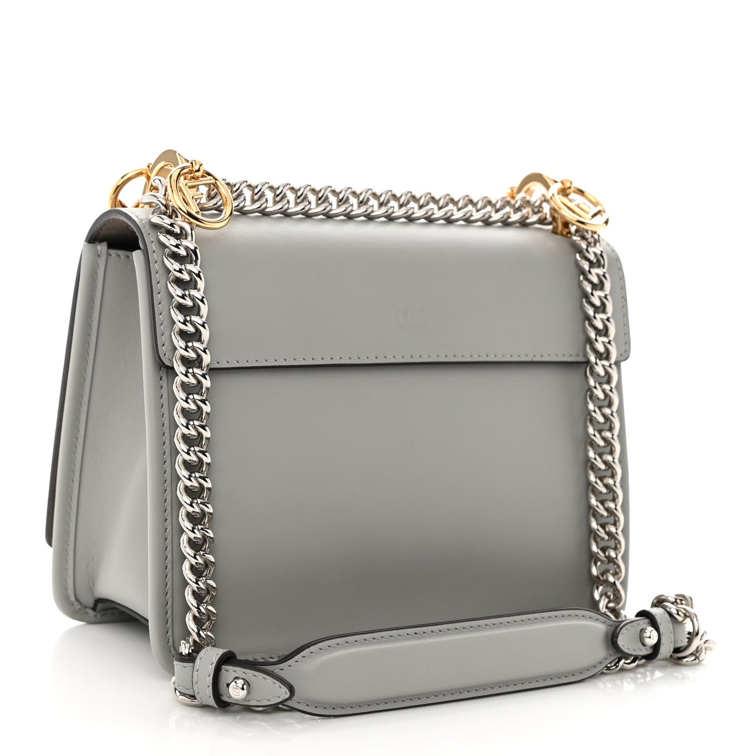 Fendi Vitello Century Opaco F is Fendi Small Kan I Shoulder Bag Grigio Perla 3 of 10