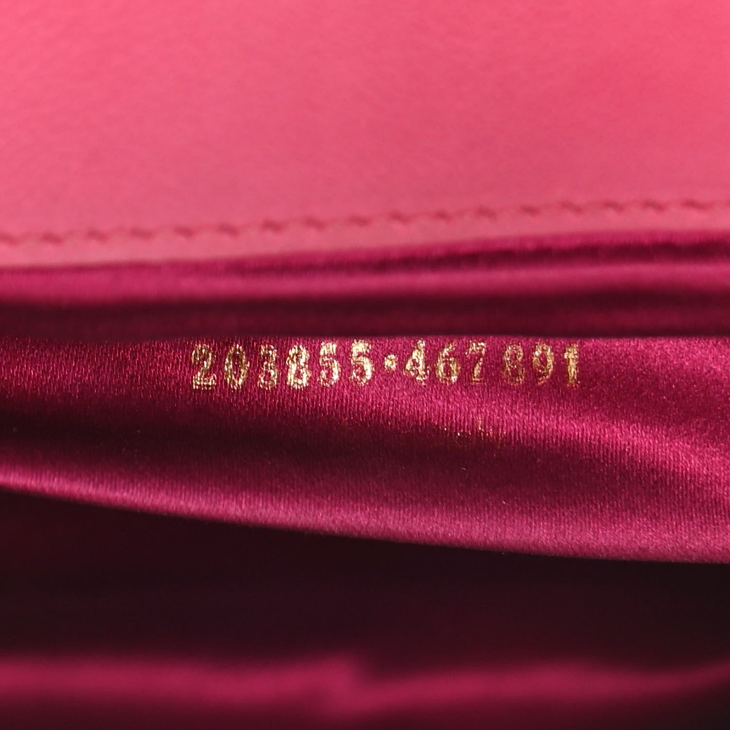 Saint Laurent Goatskin Monogram Large Belle De Jour Clutch Lipstick Fuchsia 7 of 12