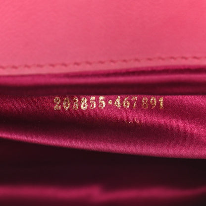 Saint Laurent Goatskin Monogram Large Belle De Jour Clutch Lipstick Fuchsia 7 of 12