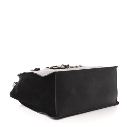 Chloe Grained Calfskin Suede Small Faye Tote Black 4 of 10