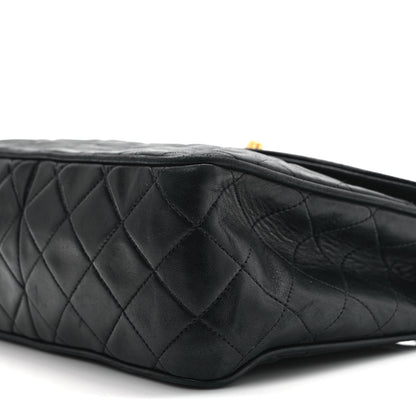 Chanel Lambskin Quilted CC Flap Shoulder Bag Black 8 of 11