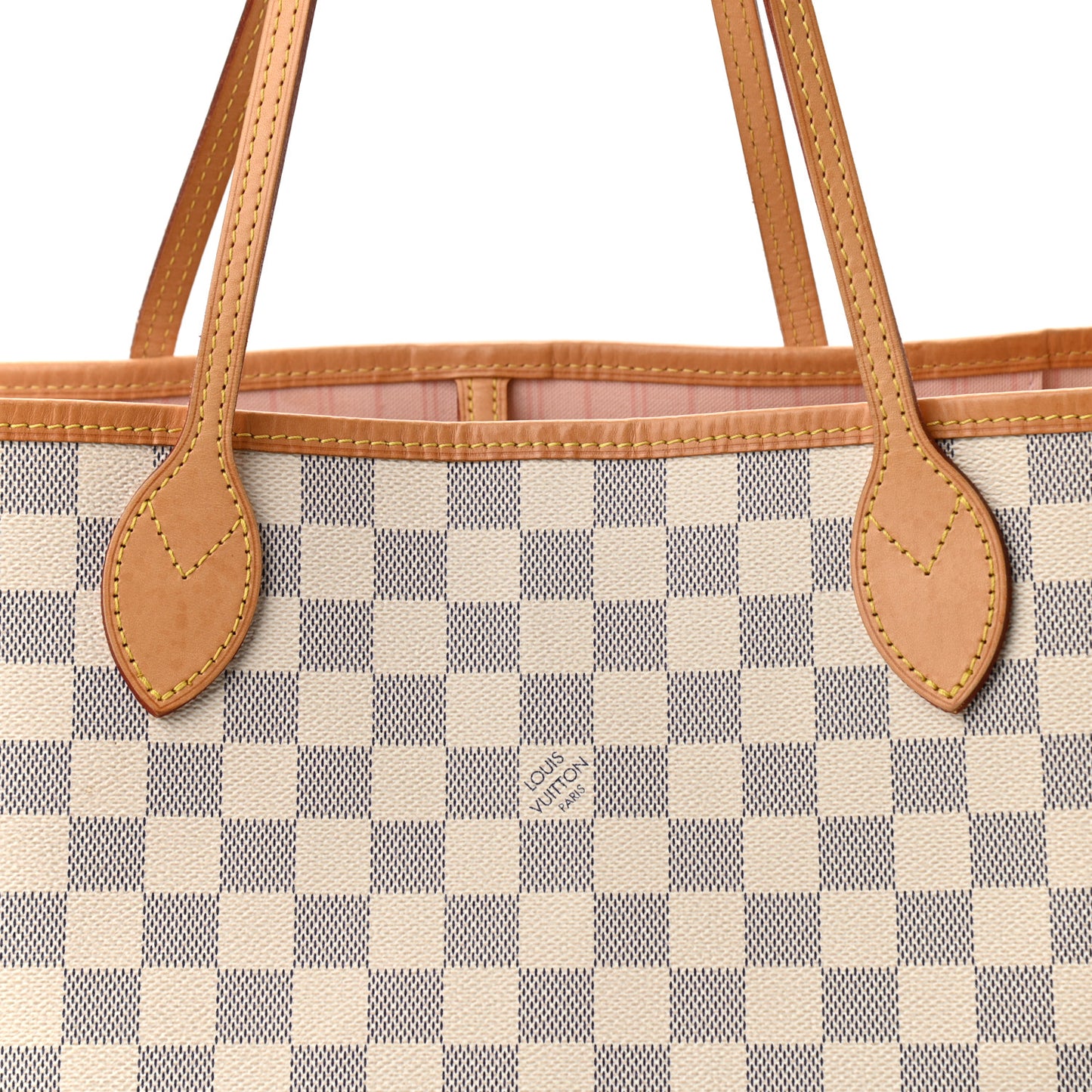 Damier Azur Neverfull MM Rose Ballerine