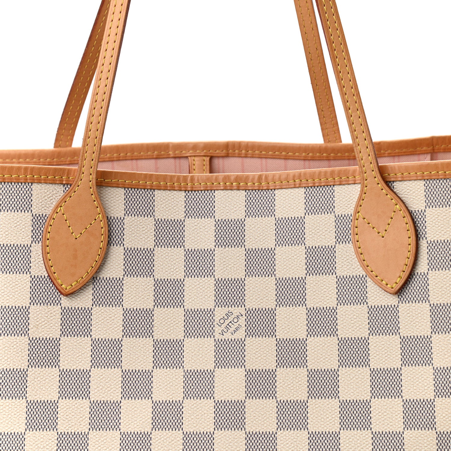 Louis Vuitton Damier Azur Neverfull MM Rose Ballerine 8 of 10