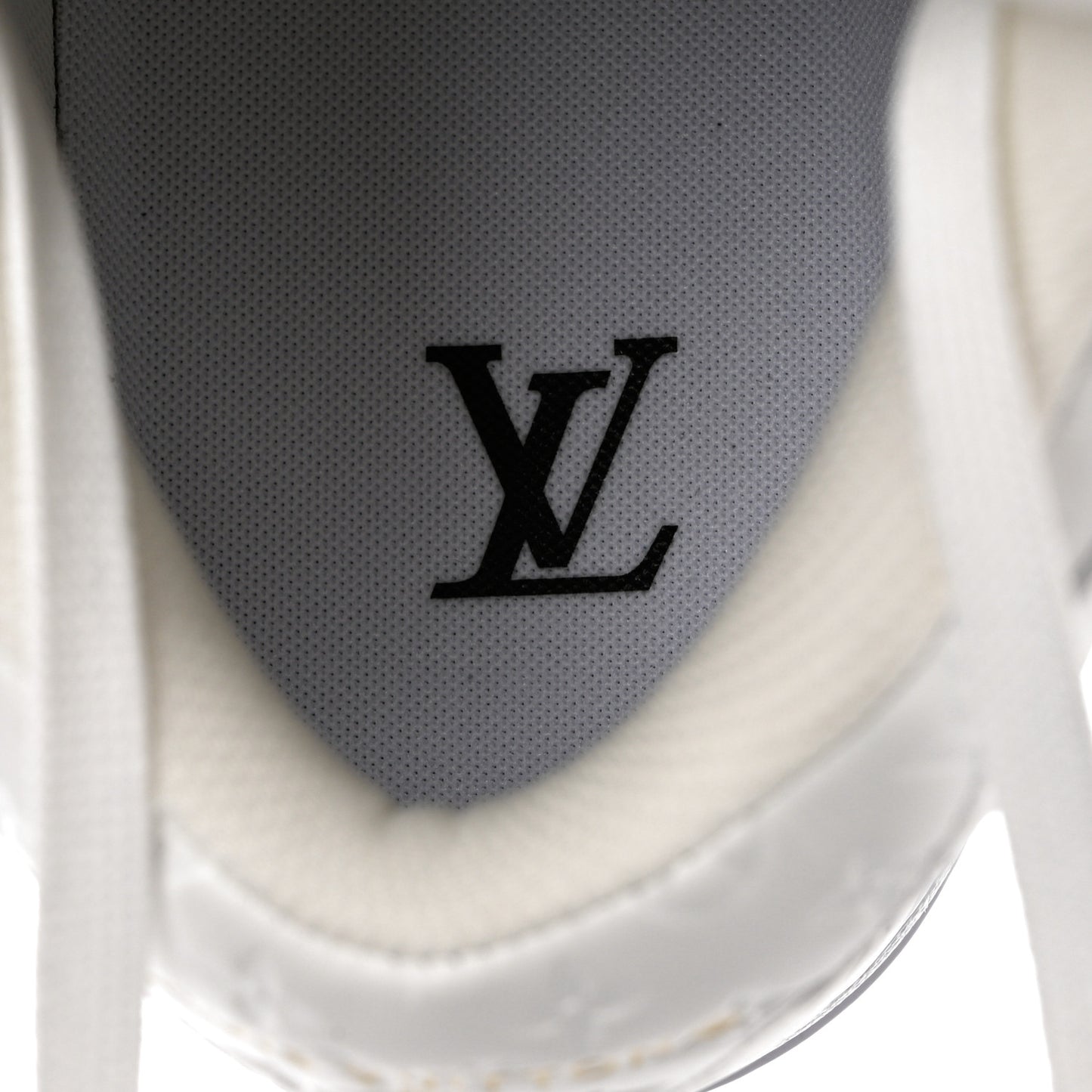 X NIKE AIR FORCE 1 Calfskin Monogram Mens Mid Sneakers 11 White