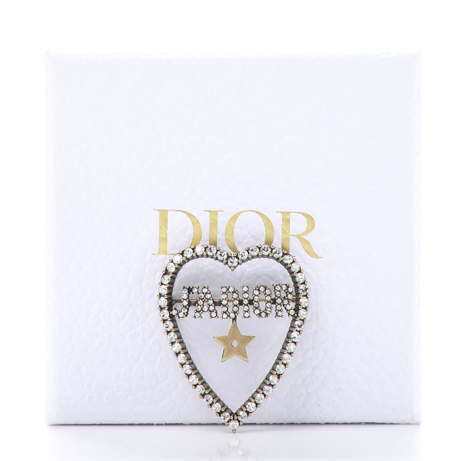 Christian Dior Crystal Heart J'Adior Brooch 4 of 4