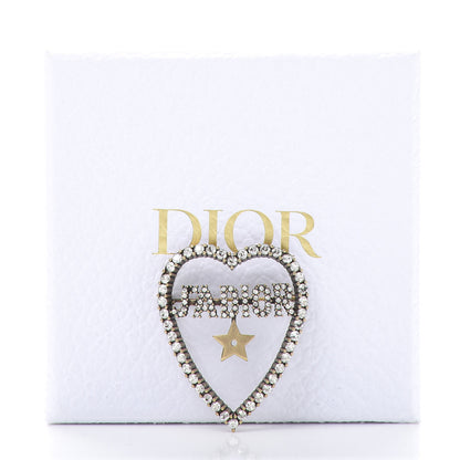 Christian Dior Crystal Heart J'Adior Brooch 4 of 4