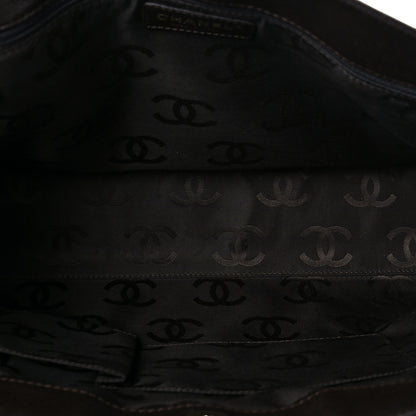 Chanel Caviar Quilted Shopping Tote Dark Brown 5 of 10