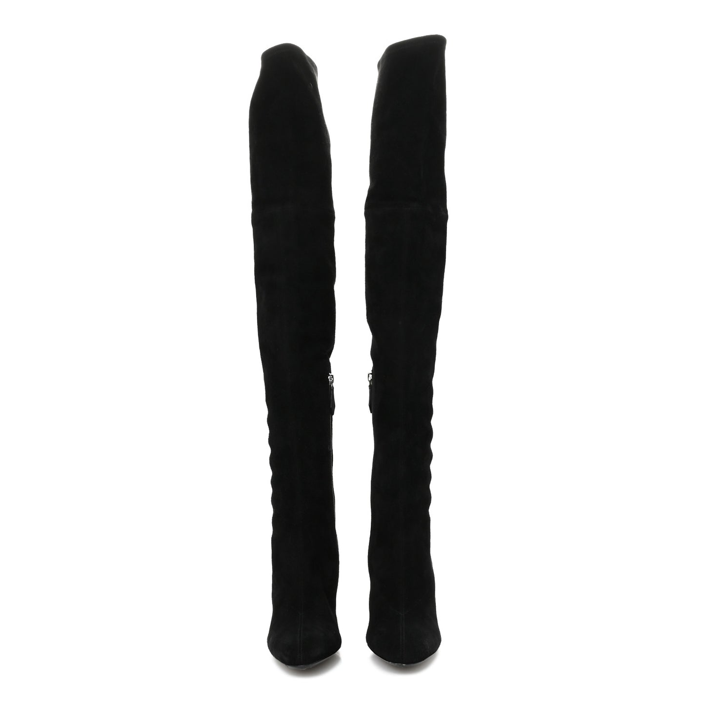Velvet Goatskin Betty 60 Boots 36.5 Black