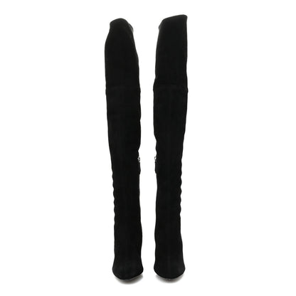 Hermes Velvet Goatskin Betty 60 Boots 36.5 Black 2 of 8