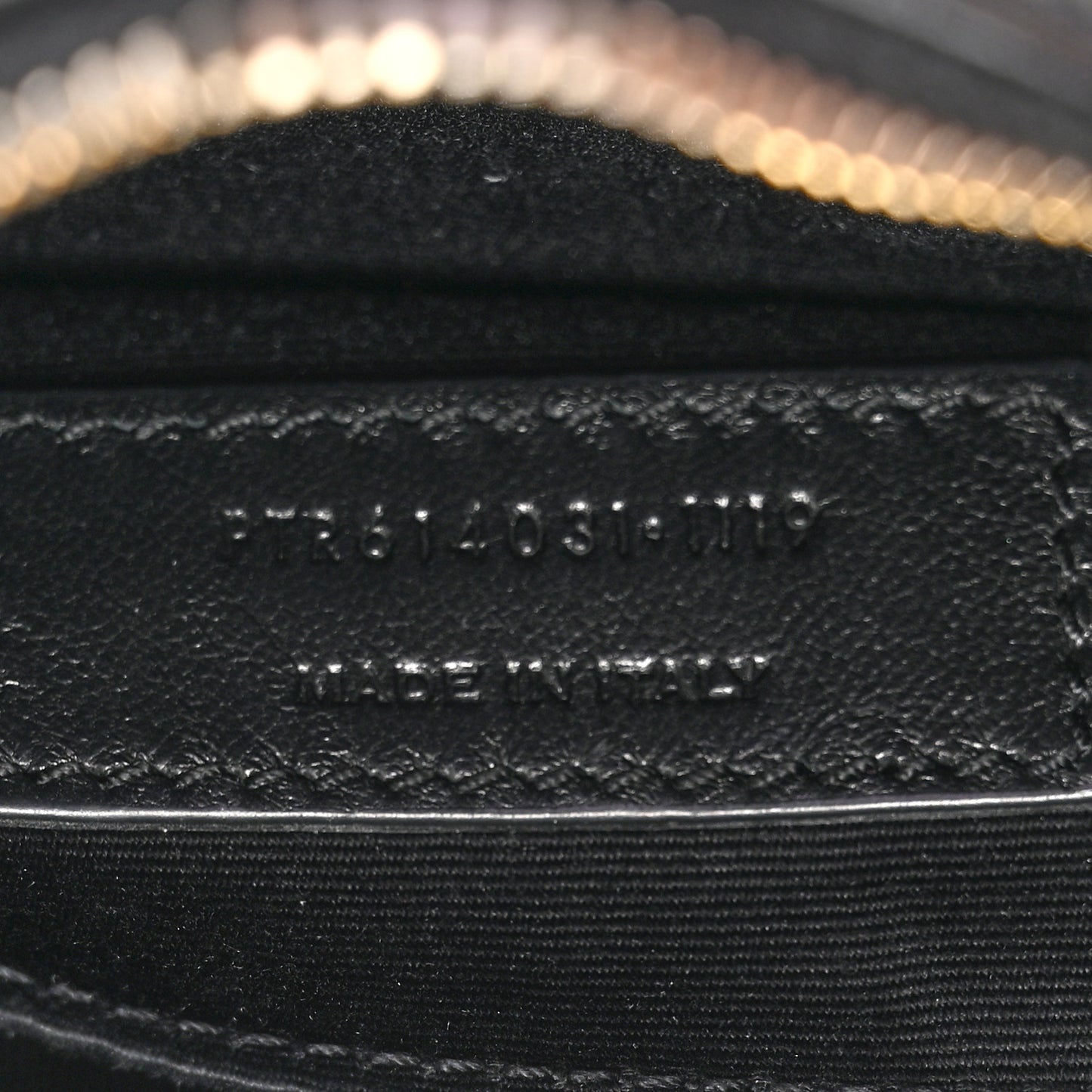 Calfskin Matelasse Monogram Lou Belt Bag Black