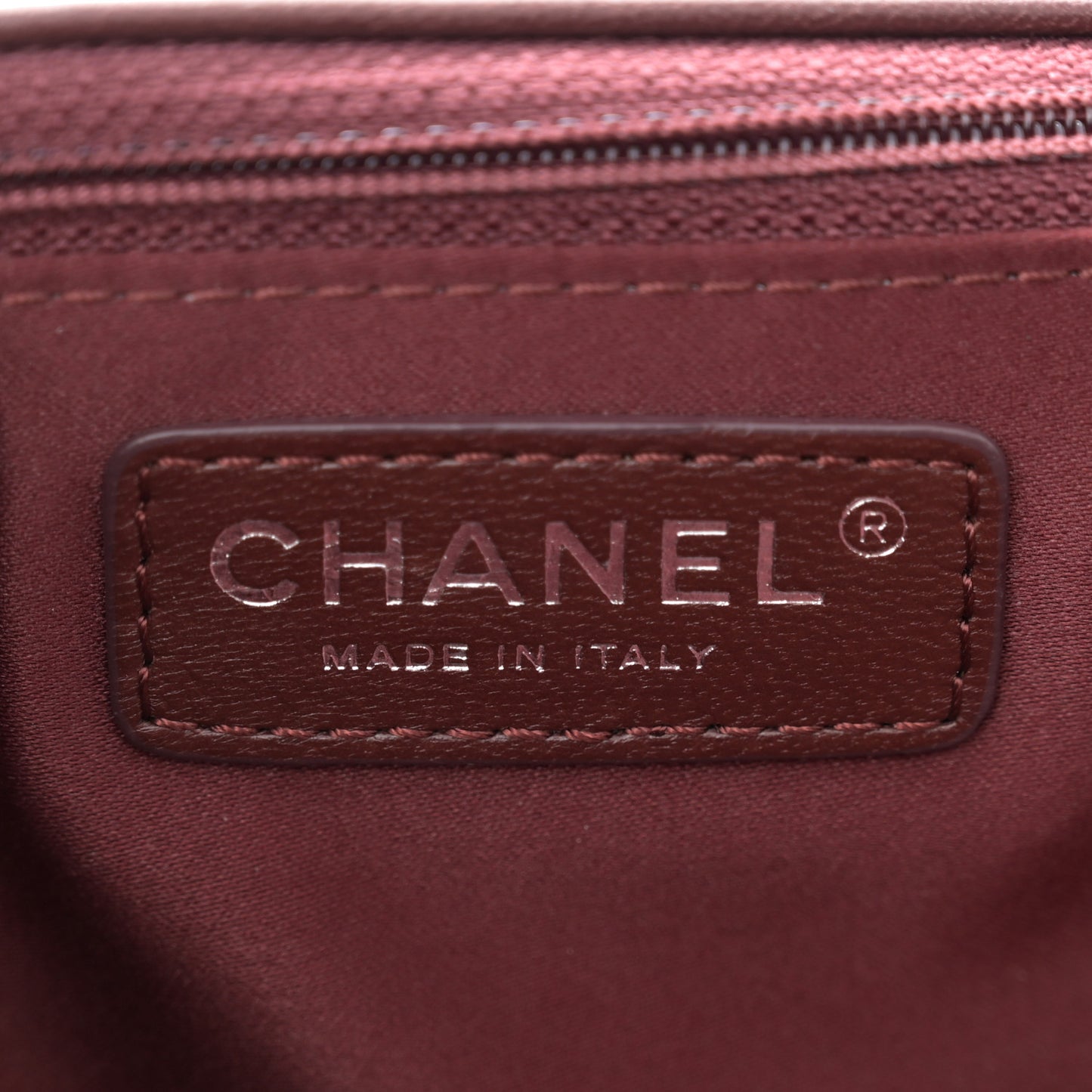 Lambskin Quilted Large Around Pockets Flap Burgundy