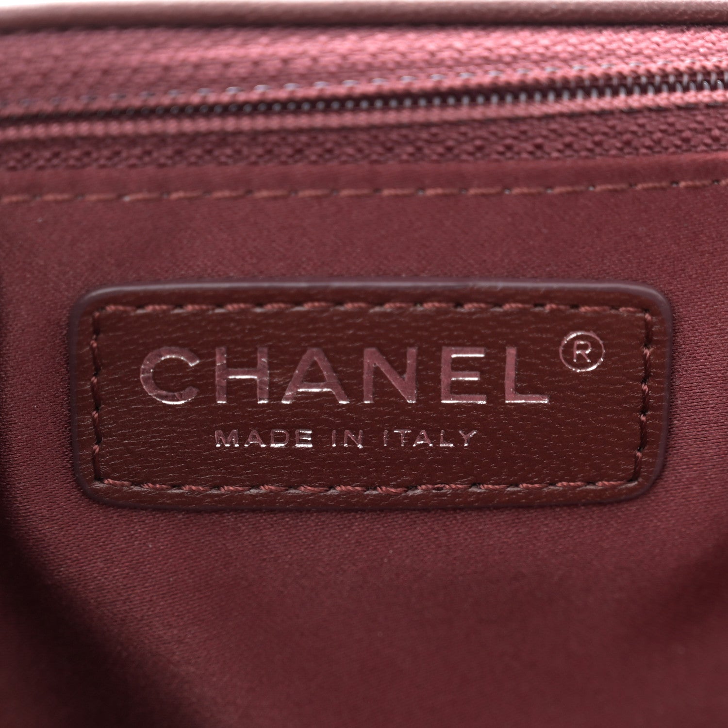 Chanel Lambskin Quilted Large Around Pockets Flap Burgundy 6 of 10