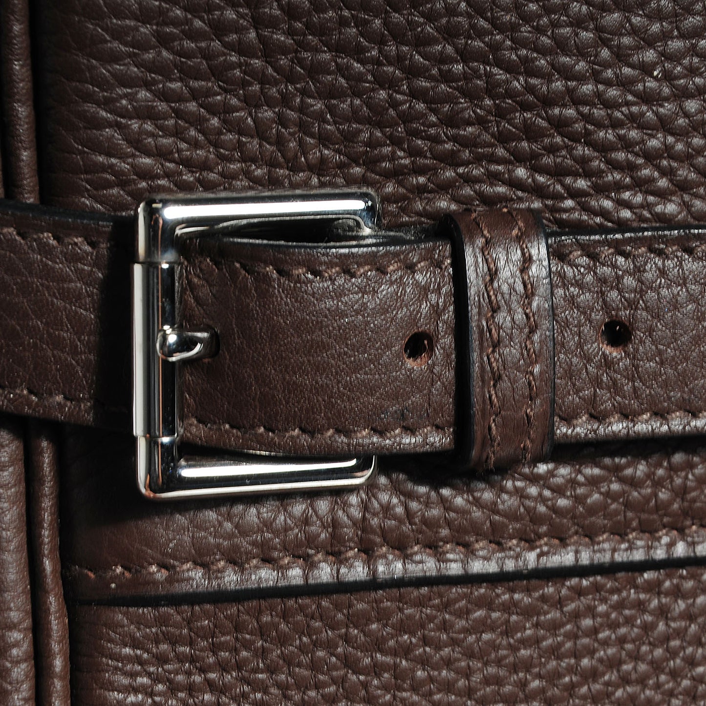 Taurillon Clemence Shoulder Atlas Chocolate