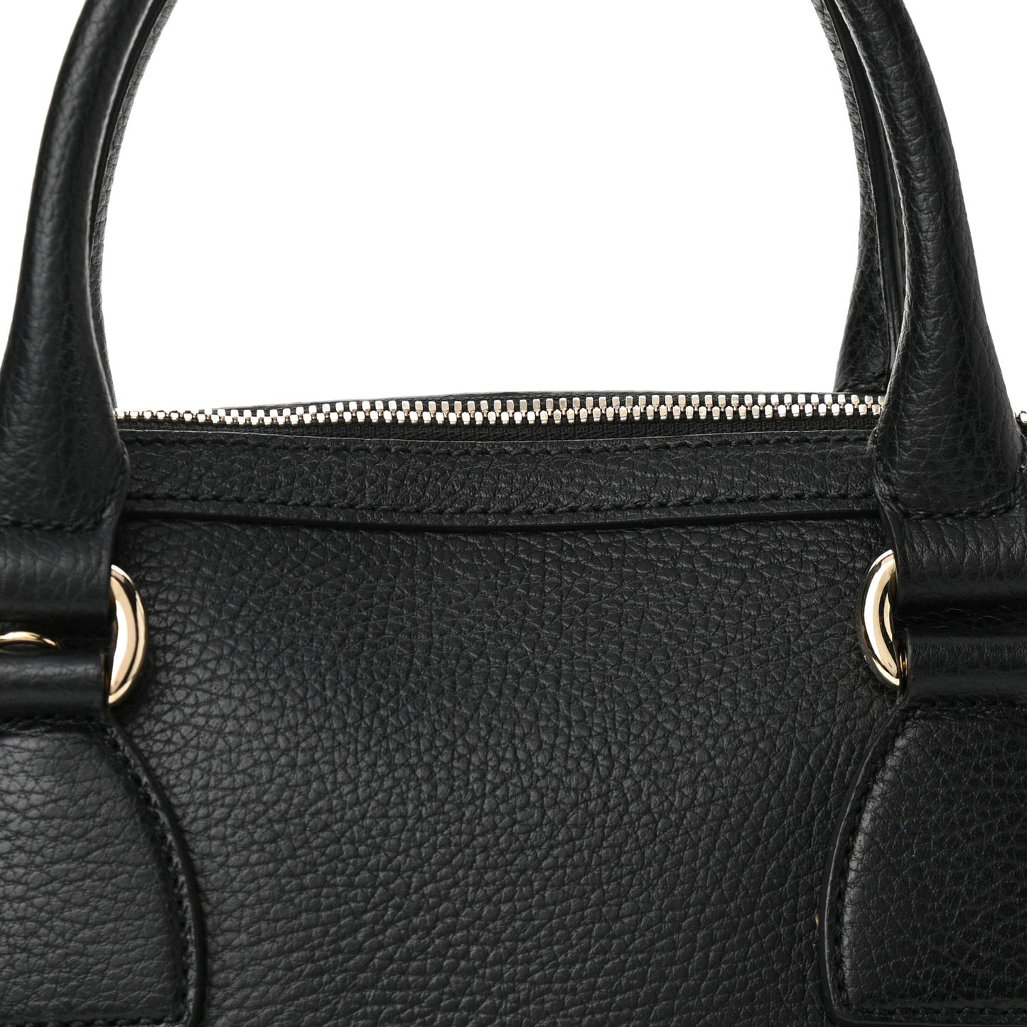 Calfskin Medium Dome Bag Black