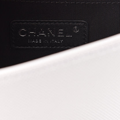 Chanel Canvas Quilted Small Fluo Boy Flap White Black Yellow 8 of 18