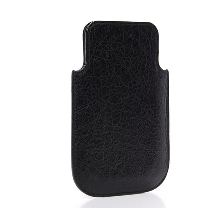 Balenciaga Agneau Giant Gold Smart Phone Pouch Black 2 of 5