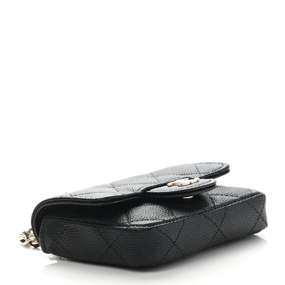 Chanel Caviar Quilted Mini Chain Belt Bag Black 3 of 9