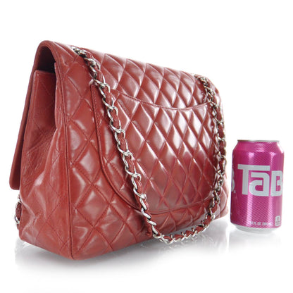 Chanel Lambskin Jumbo Single Flap Red 3 of 9
