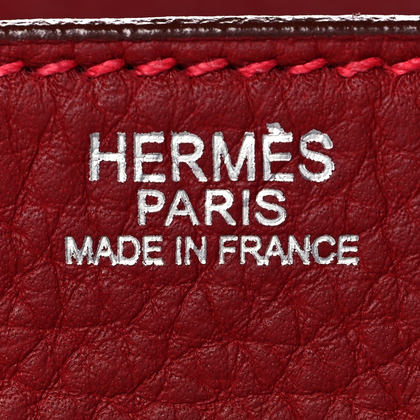 Taurillon Clemence Birkin 30 Rouge Vif