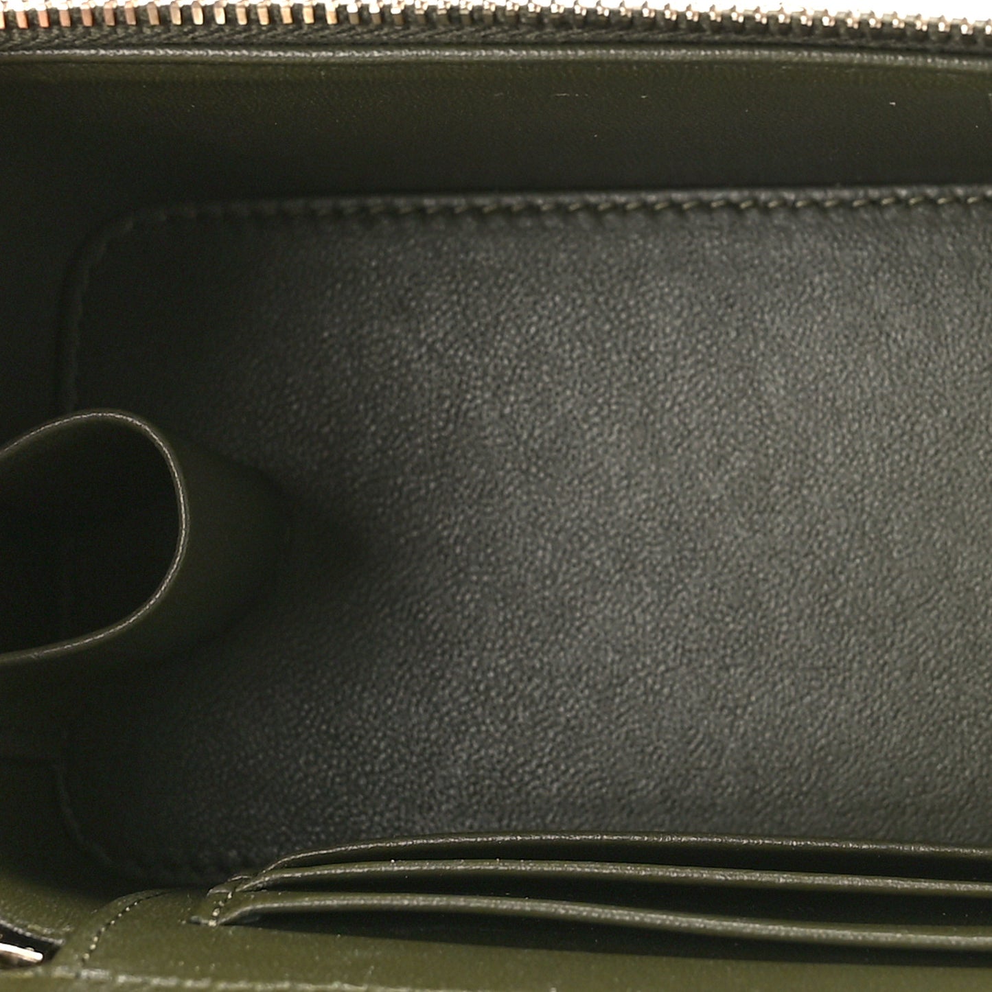 Lambskin Quilted Pick Me Up Vanity Case Khaki