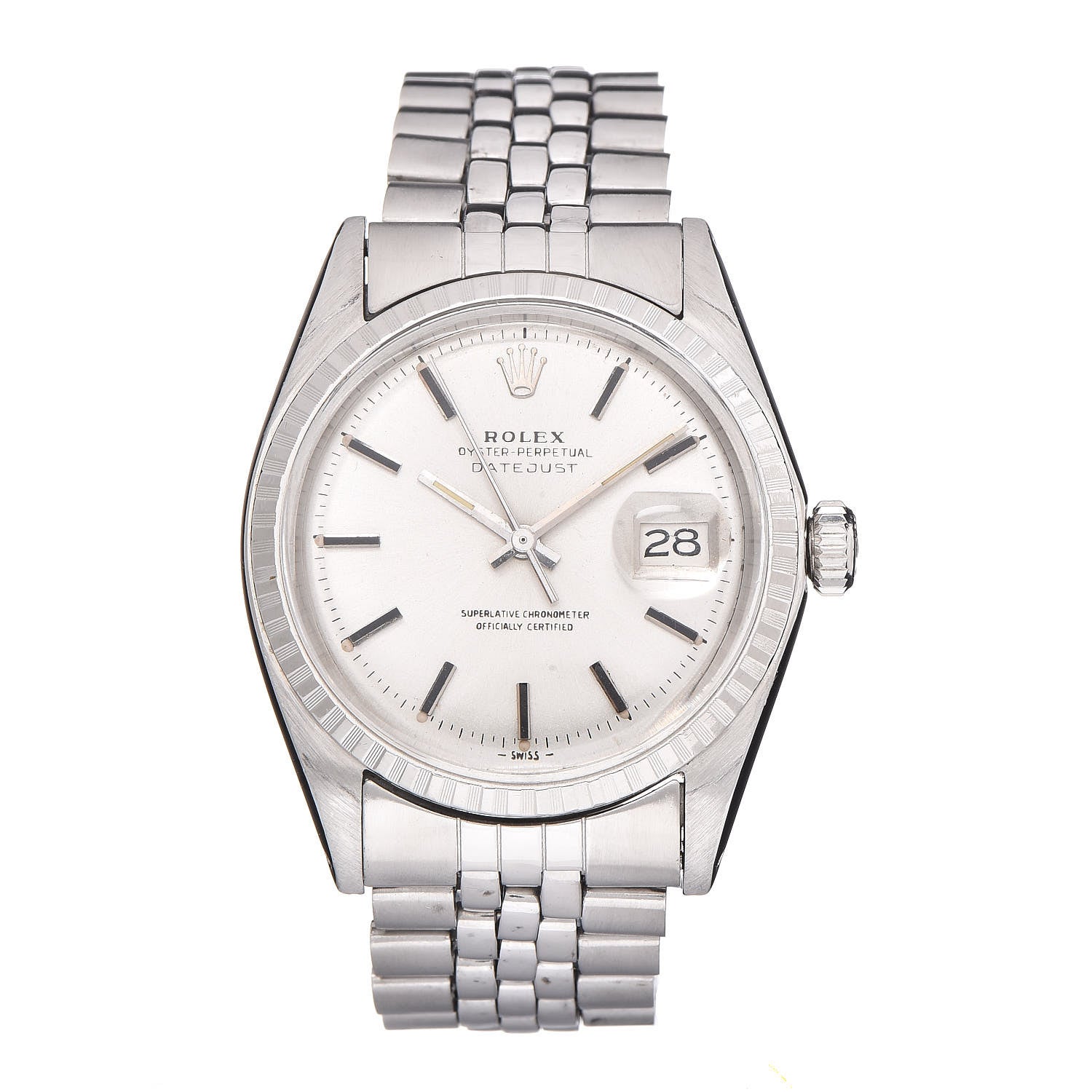Rolex Stainless Steel 36mm Oyster Perpetual Datejust Watch Silver 16220 1 of 6