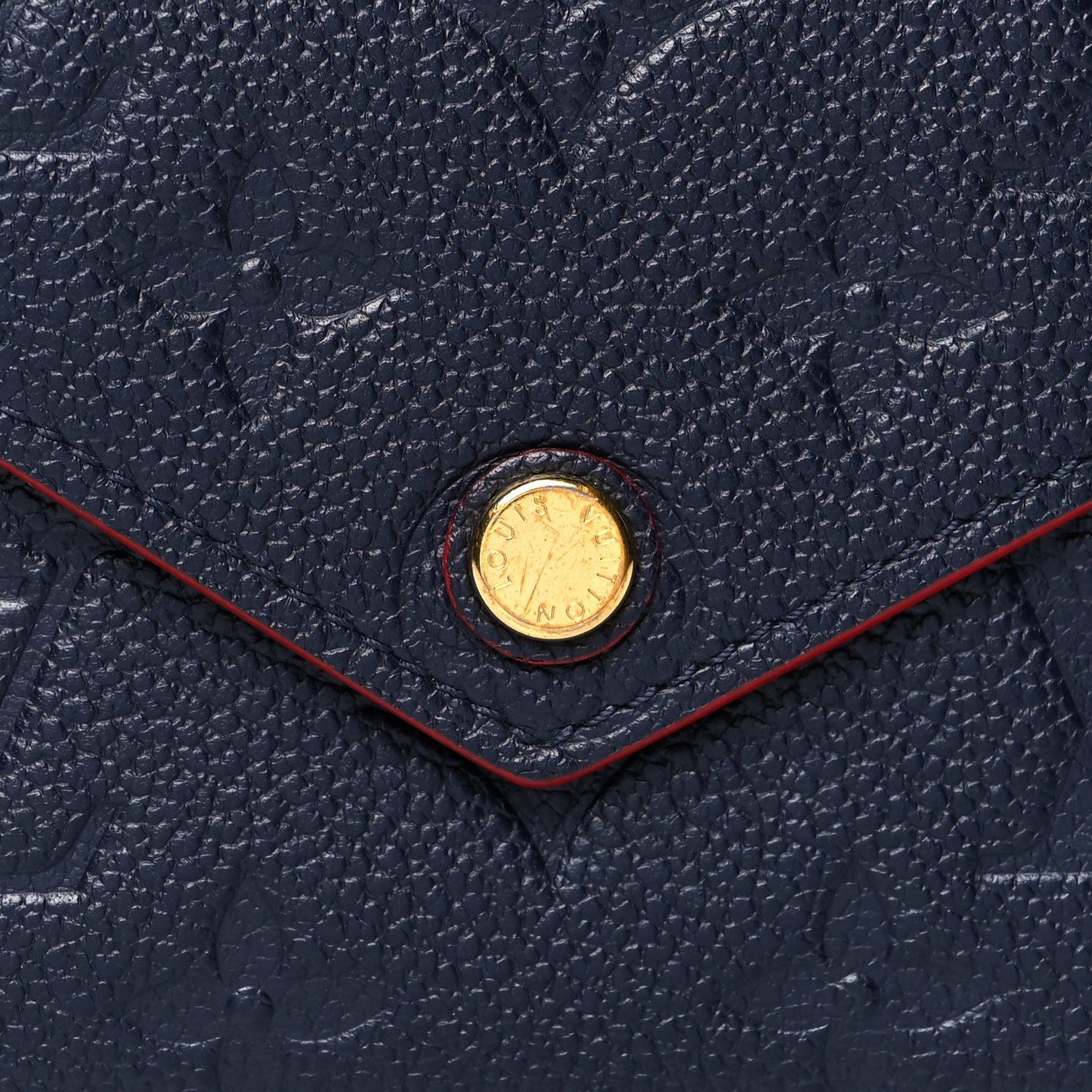 Empreinte Victorine Wallet Marine Rouge