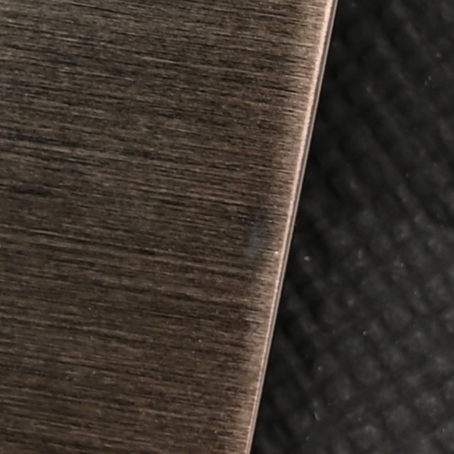 Coated Canvas Calfskin Check Money Clip Card Case Charcoal