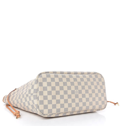 Louis Vuitton Damier Azur Neo Neverfull MM Rose Ballerine 5 of 20