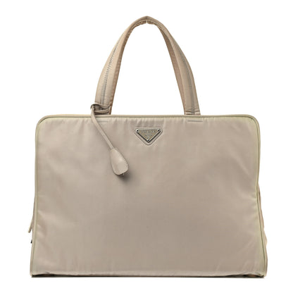 Prada Tessuto Nylon Tote Beige 1 of 16