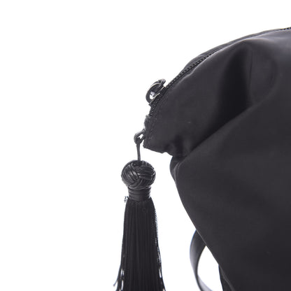 Prada Tessuto Nylon Tassel Duffel Bag Black 12 of 14