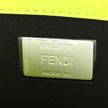 Fendi Nappa FF 1974 Embossed Baguette Yellow Fluo 6 of 10