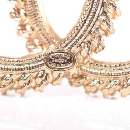 Chanel Rope CC Brooch Black Light Gold 4 of 5