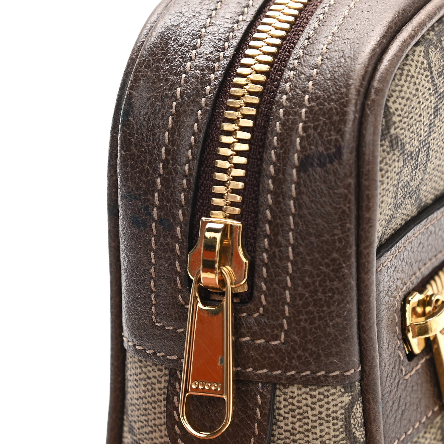 Gucci GG Supreme Monogram Web Small Ophidia Belt Bag 95 38 Dark Brown 9 of 11
