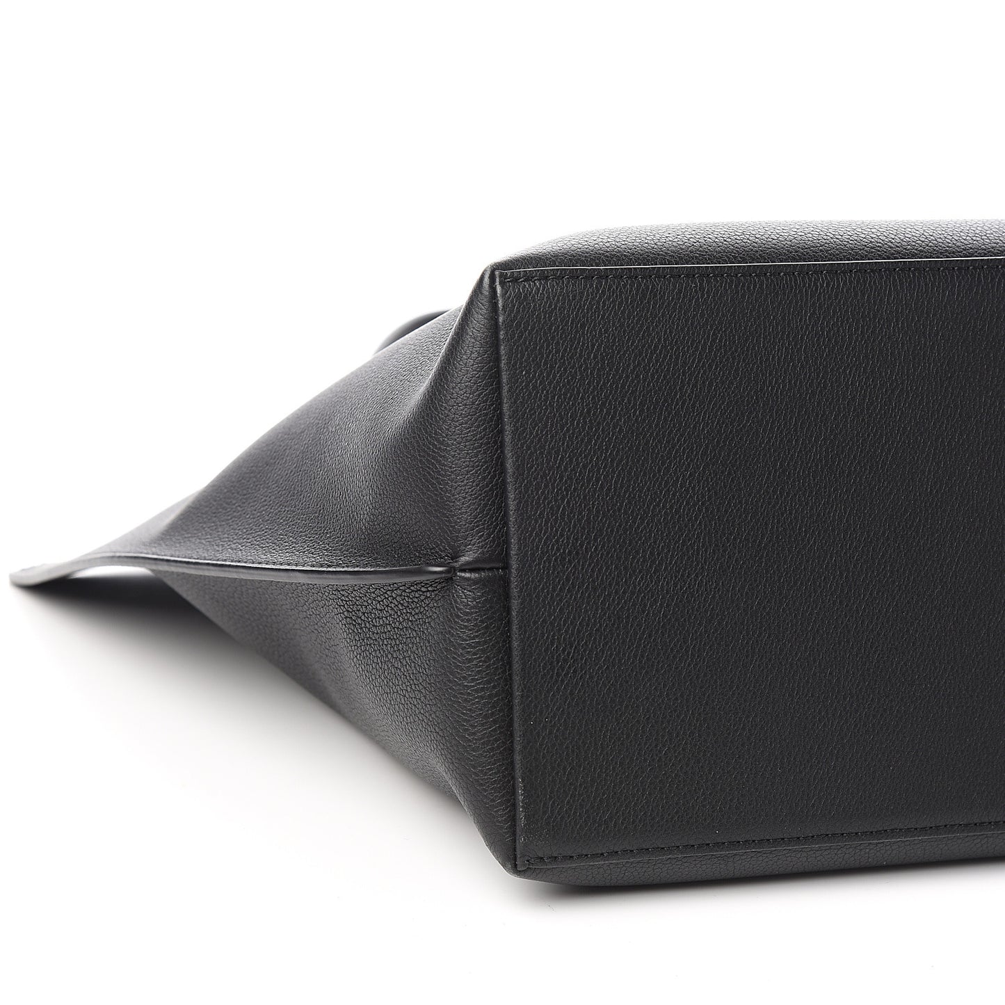 Calfskin Lockme Go Tote Black