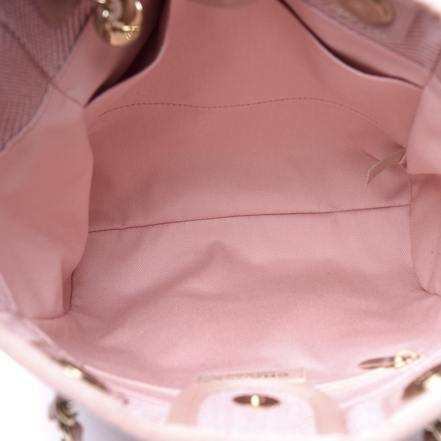 Mixed Fibers Calfskin Mini Deauville Tote Rose Pink