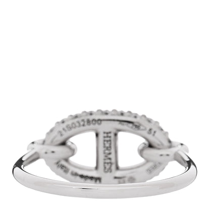 Hermes 18K White Gold Diamond New Farandole Ring 51 5.75 4 of 6