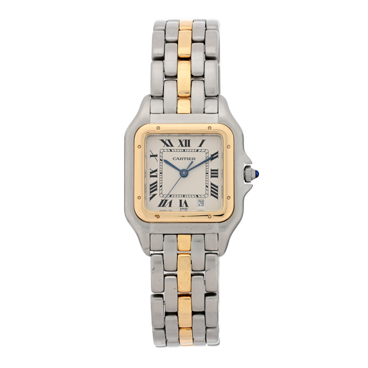 Cartier Stainless Steel 18K Yellow Gold 27mm Panthere Quartz Watch 1 of 8