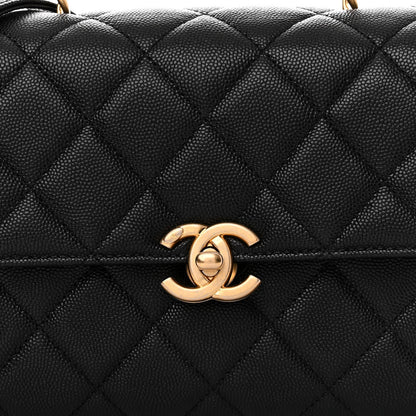 Chanel Caviar Quilted Medium Carry Me Top Handle Flap Black 8 of 11