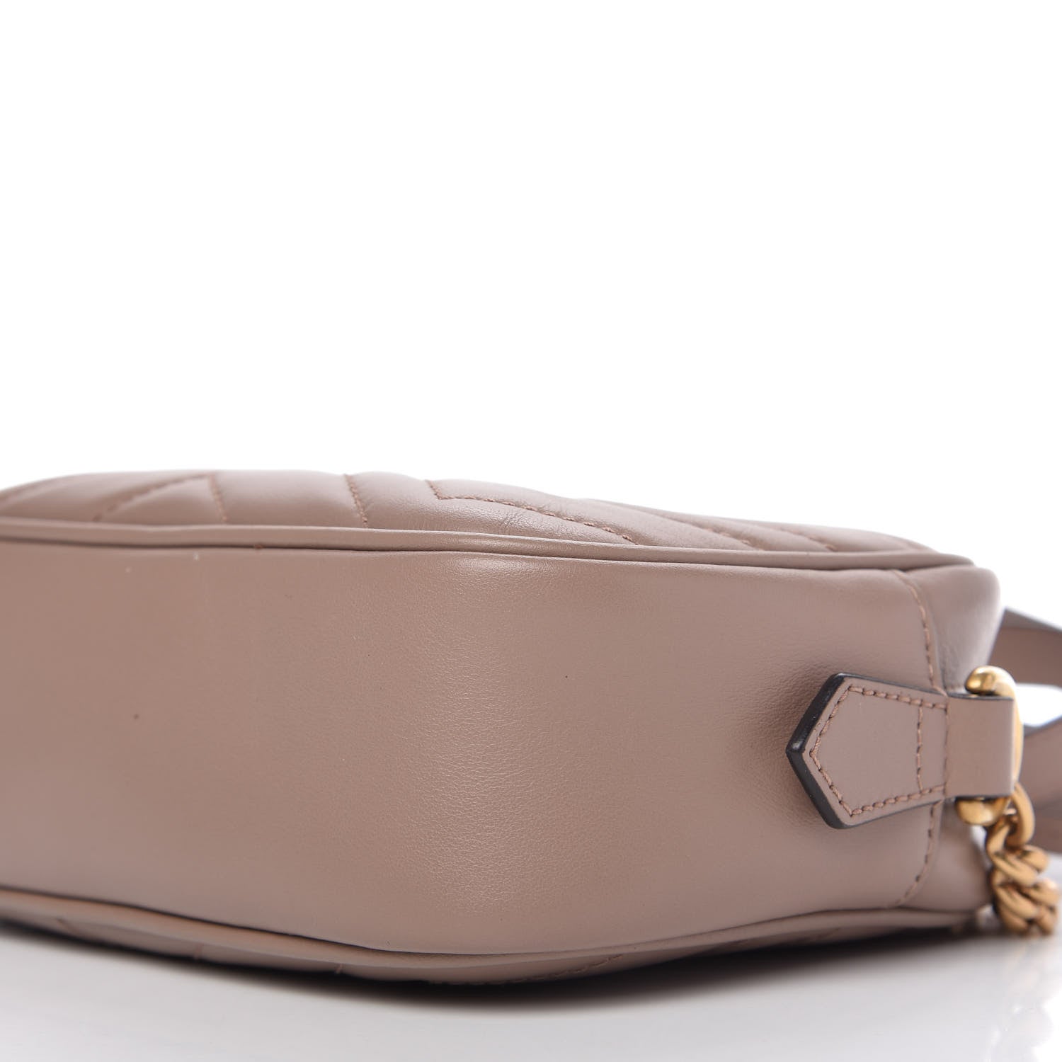 Gucci Calfskin Matelasse Mini GG Marmont Chain Shoulder Bag Porcelain Rose 7 of 10