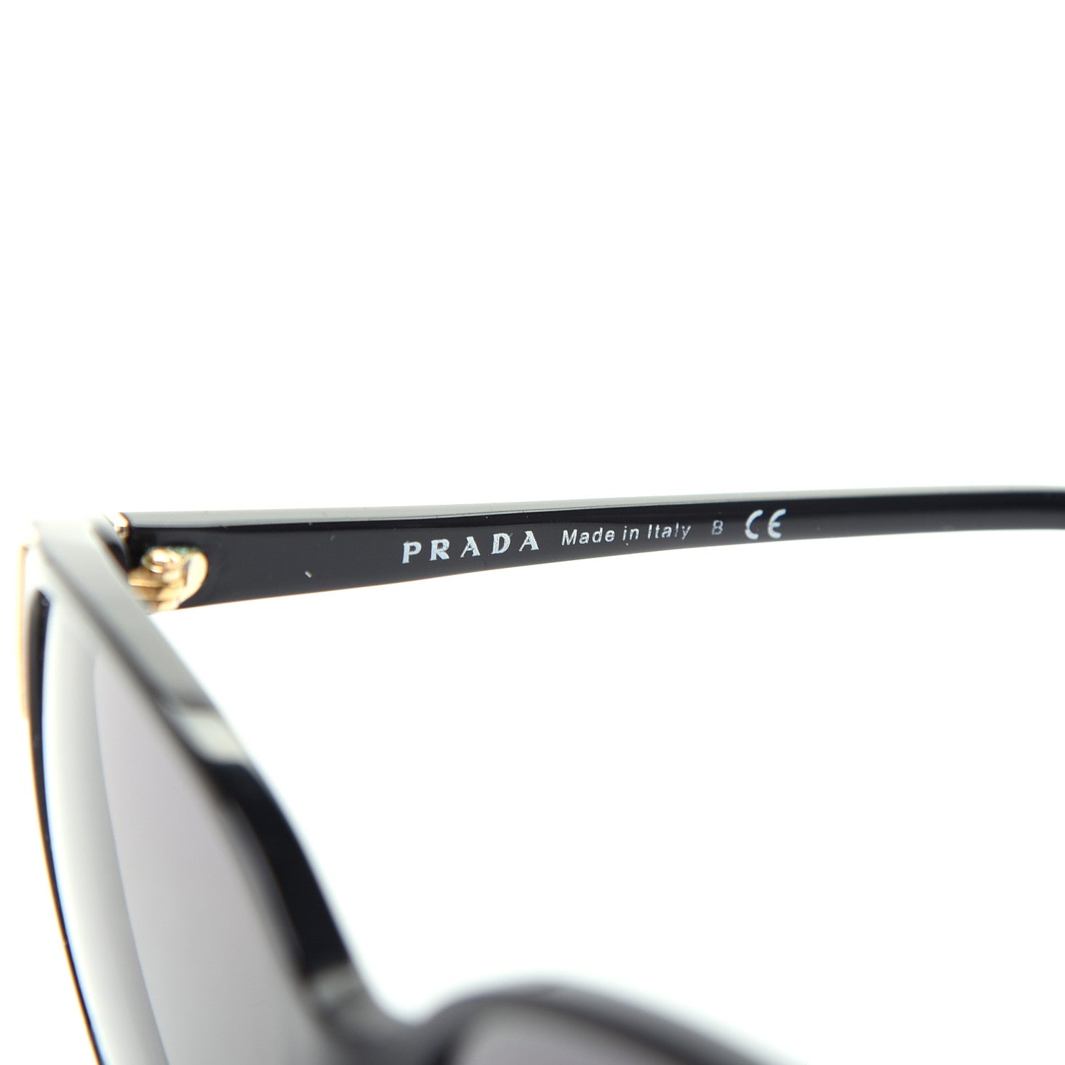 Prada Acetate Sunglasses SPR 01O Black 5 of 8