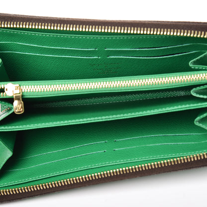Louis Vuitton Monogram Kusama Pumpkin Dots Zippy Wallet Green 5 of 7