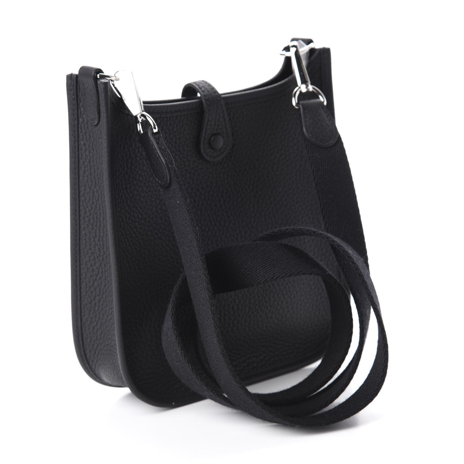 Hermes Taurillon Clemence Evelyne TPM Black 3 of 10