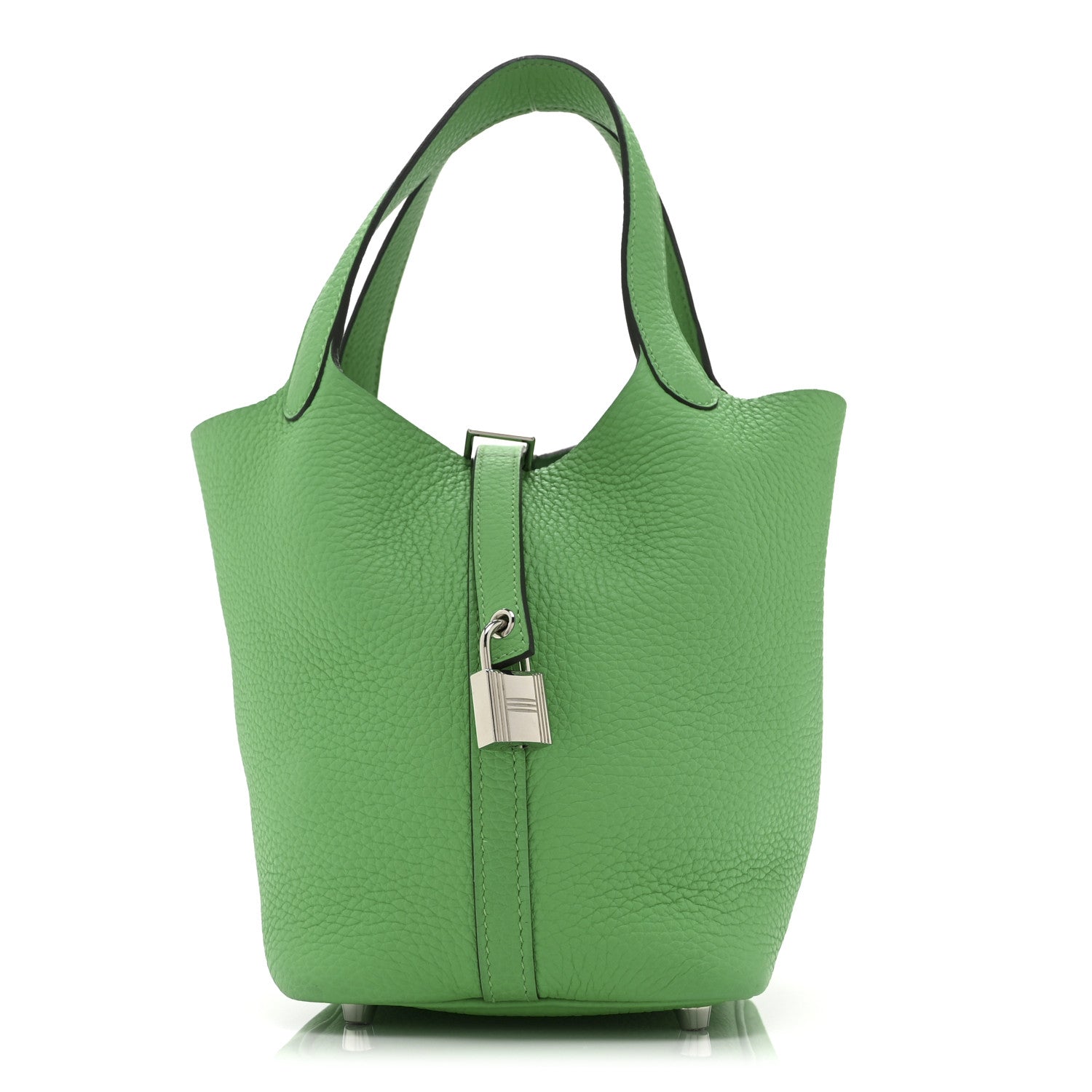 Hermes Taurillon Clemence Picotin Lock 18 PM Vert Comics 1 of 10