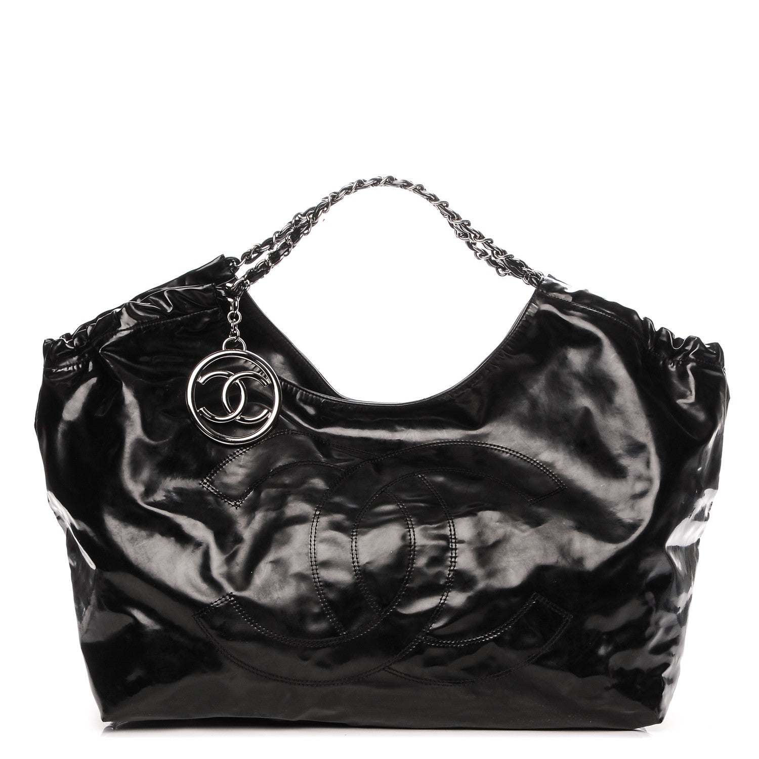 Chanel Vinyl XL Coco Cabas Black 1 of 8