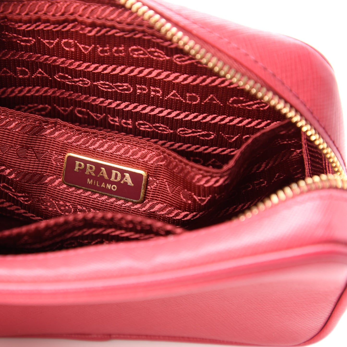 Saffiano Mini Camera Crossbody Bag Peonia