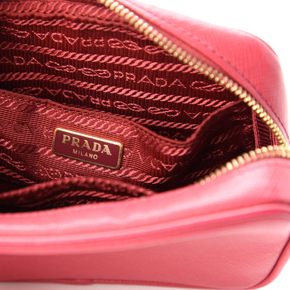 Prada Saffiano Mini Camera Crossbody Bag Peonia 7 of 13