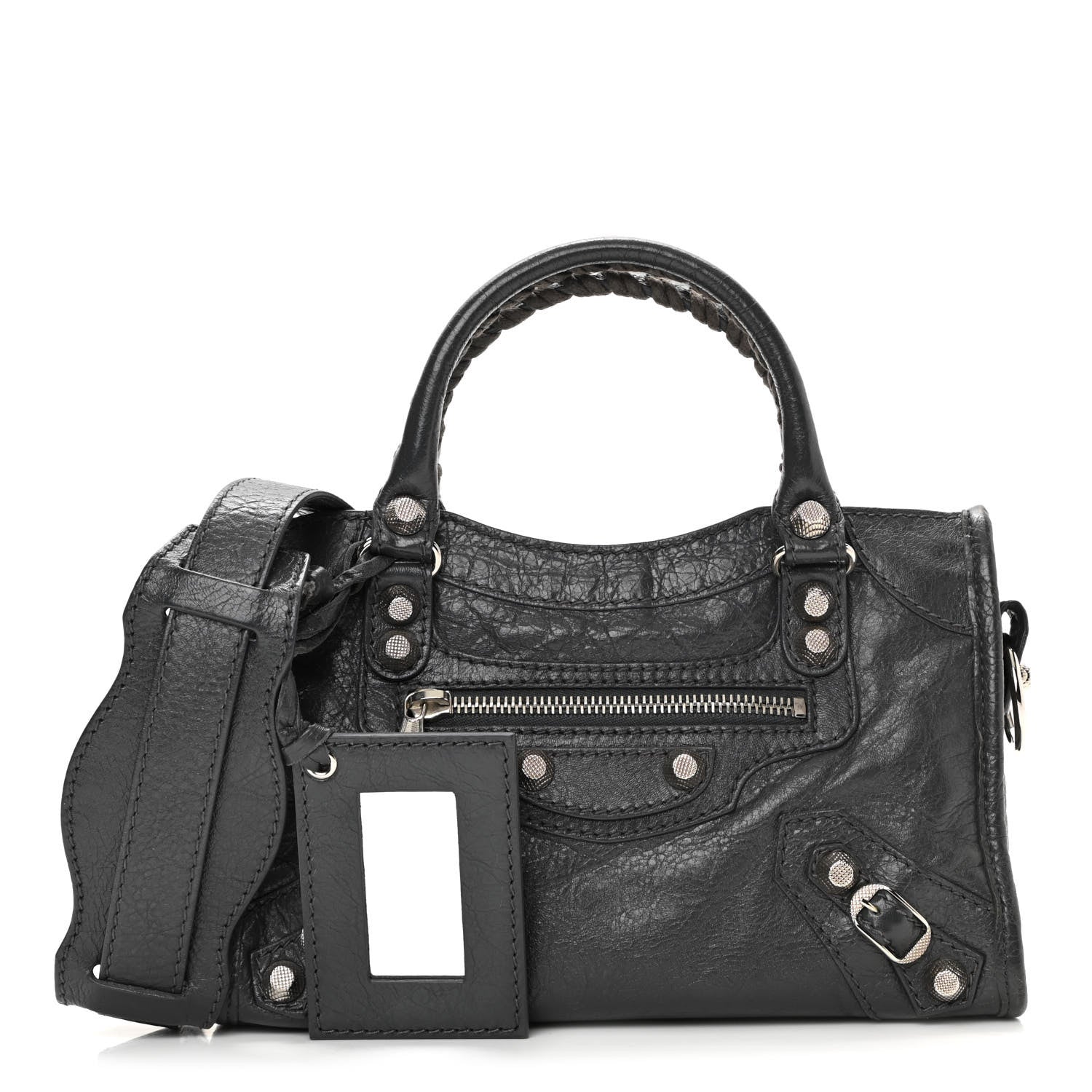 Balenciaga Agneau Giant 12 Silver Hardware Mini City Gris Fossile 1 of 13