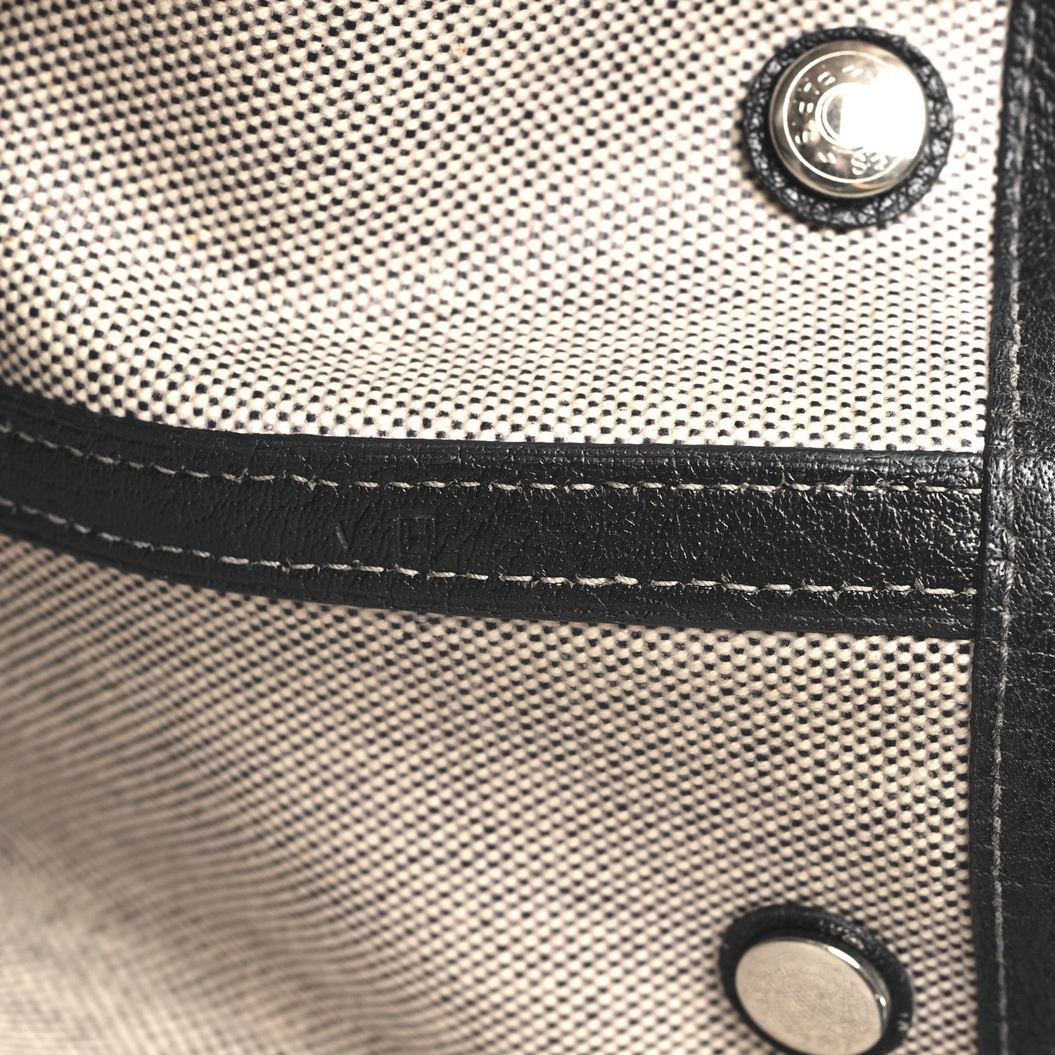 Hermes Toile Buffle Skipper Garden Party 36 MM Tote Black 6 of 10