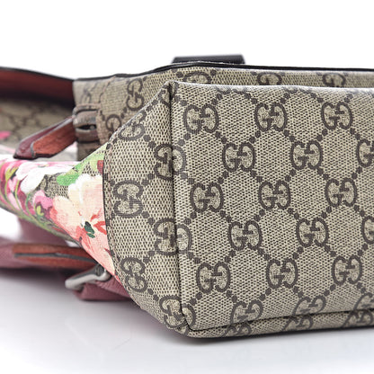 Gucci GG Supreme Monogram Blooms Small Single Buckle Backpack Beige Multicolor Dry Rose 8 of 10
